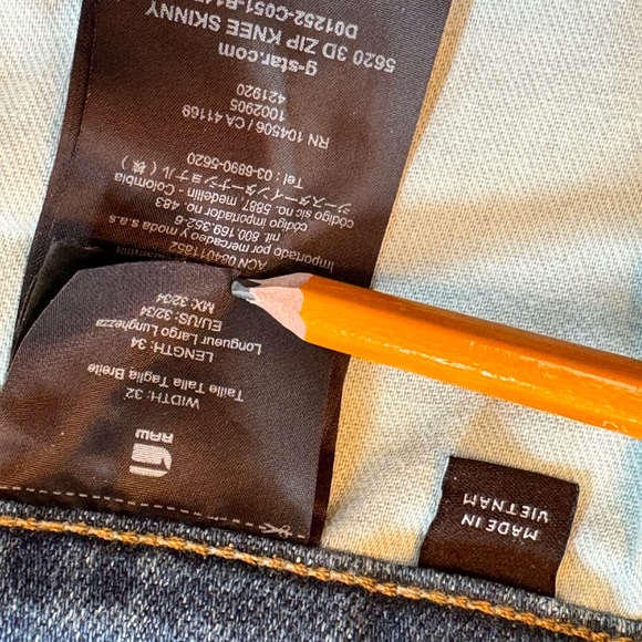 Nice GStar RAW unisex jeans  Size 28 length 32 - Picture 10 of 11